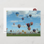 De Fiesta Albuquerque van de ballon Briefkaart (Voorkant / Achterkant)