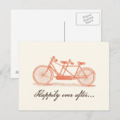 De fiets bouwt voor twee sparen het Briefkaart van (Voorkant / Achterkant)