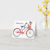 De Fiets van juli Kaart (Gele Bloem)