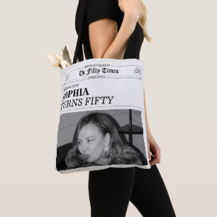 De Fifty Times Krant 50e Verjaardagsfeest Draagtas