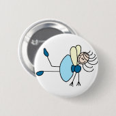 De figuur van de kruis is in de blauwe Button (Voorkant /achterkant)