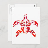 DE FIJIAANSE TURTLE BRIEFKAART (Voorkant / Achterkant)