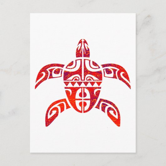 DE FIJIAANSE TURTLE BRIEFKAART (Voorkant)