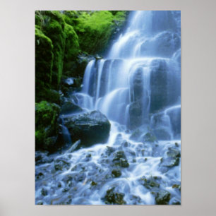 De Fijne Foto van de Waterval van de Rivier van Poster