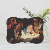 De  fijne kunst Fancy kerst Feestdagenkaart (Staand voorkant)