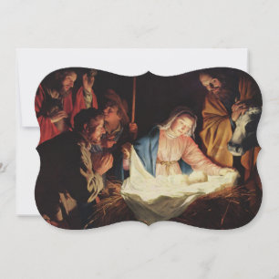 De  fijne kunst Fancy kerst Feestdagenkaart