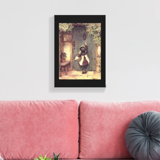 De fijne kunstklep van de bezoeker canvas afdruk (Insitu (Woonkamer))