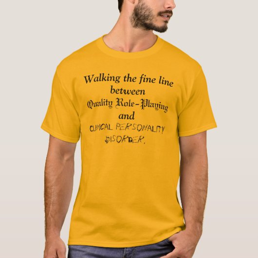 De fijne lijn lopen t-shirt (Voorkant)