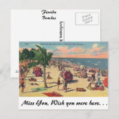 De fijne stranden van Florida Briefkaart (Voorkant / Achterkant)
