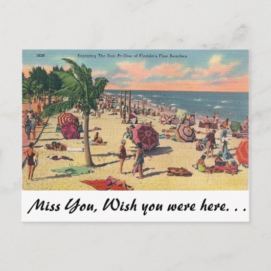 De fijne stranden van Florida Briefkaart (Voorkant)