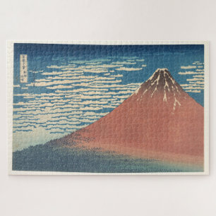 De fijne wind, heldere ochtend: Hokusai's Rode Fuj Legpuzzel