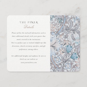 De Fijnere Details Kaart Lilies William Morris