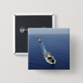 De Filippijnse marine Vierkante Button 5,1 Cm (Voorkant /achterkant)