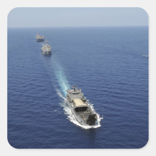 De Filippijnse marine Vierkante Sticker (Voorkant)