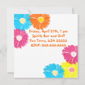 De filles de nuit invitation de partie de thème de (Dos)