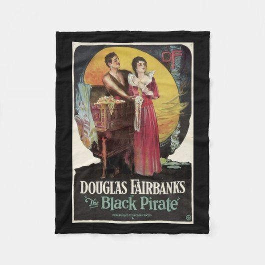 De  filmbanket Black Pirate Fleece Deken (Voorkant)