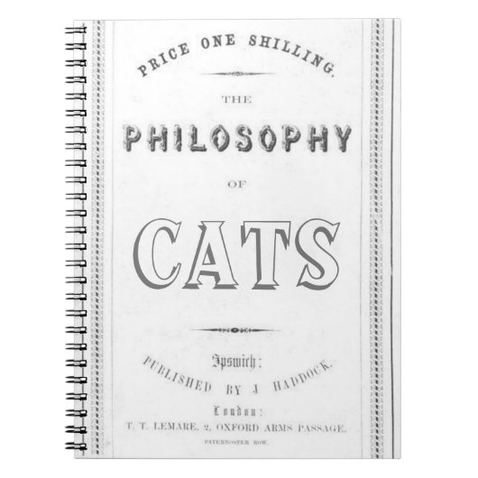 De filosofie van katten notitieboek (Voorkant)