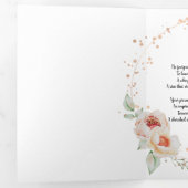 De Fin D'année Trois Volets Pas d'empreinte trop petite carte (Intérieur en premier)