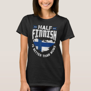 de finse vlag halfFins is beter dan nl T-shirt