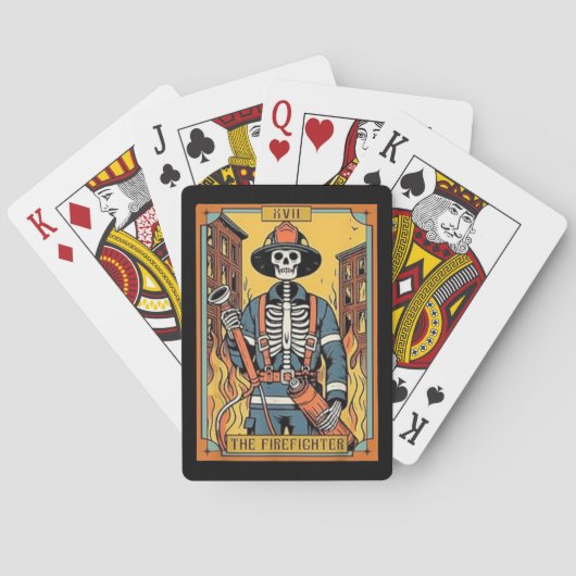 De Firefighter Skeleton Tarot Poker Cards Pokerkaarten (Achterkant)
