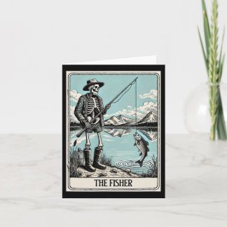 De Fisher Skeleton Tarot Kaart voor Gevist liefheb