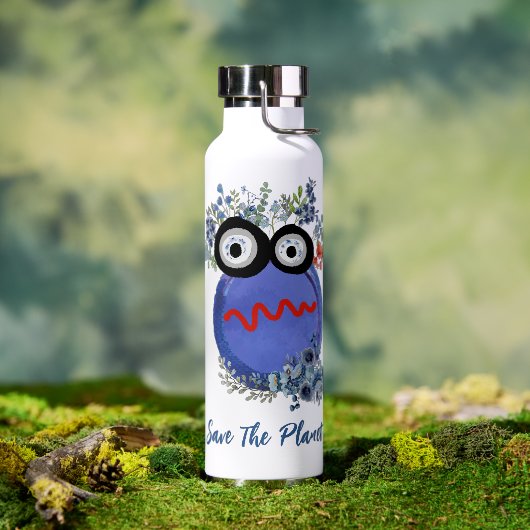 De flacon met het planetwater opknappen waterfles (Buiten)