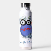 De flacon met het planetwater opknappen waterfles (Links)