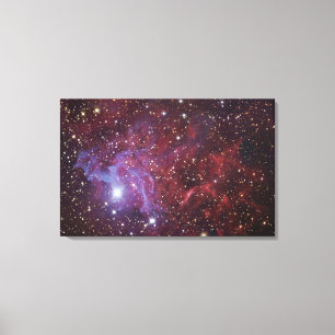 De Flaming Star Nebula IC405 Canvas Afdruk