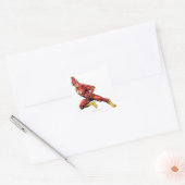 De Flash Lunging Vierkante Sticker (Envelop)