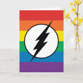 De Flash Rainbow-Logo Kaart (Gele Bloem)