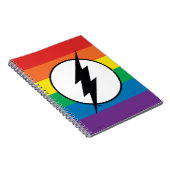 De Flash Rainbow-Logo Notitieboek (Rechterzijde)