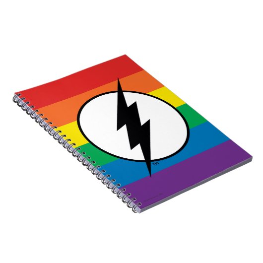 De Flash Rainbow-Logo Notitieboek (Rechterzijde)