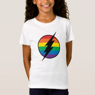 De Flash Rainbow-Logo T-shirt