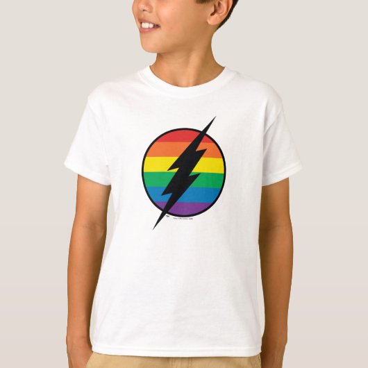 De Flash Rainbow-Logo T-shirt (Voorkant)