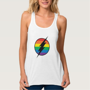 De Flash Rainbow-Logo Tanktop
