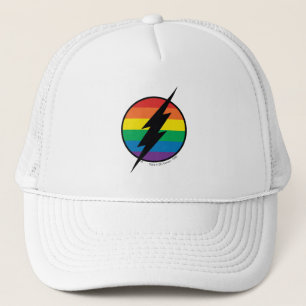 De Flash Rainbow-Logo Trucker Pet