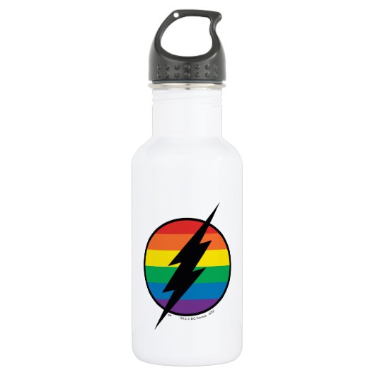 De Flash Rainbow-Logo Waterfles (Voorkant)