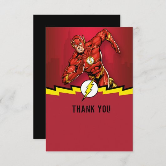 De Flash-verjaardag Bedankt (Voorkant / Achterkant)