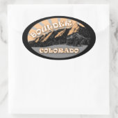 De Flatirons, Chautauquapark, rotsachtige Stickers (Tas)