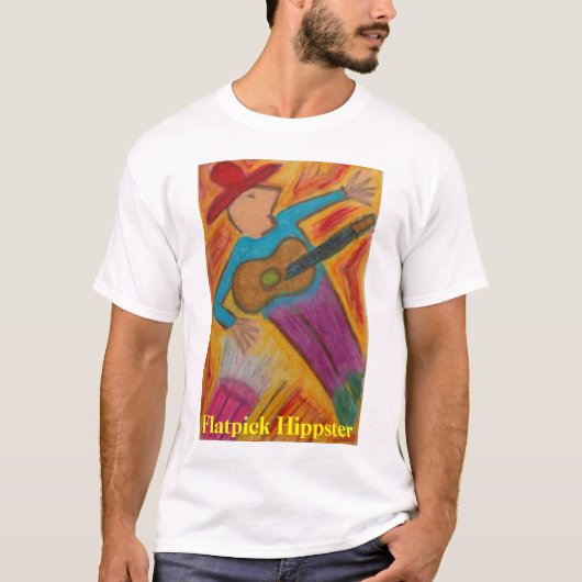 De Flatpick Hippster  T-shirt (Voorkant)