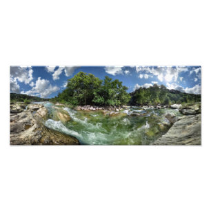 De Flats van Barton Creek in Austin, Texas Foto Afdruk
