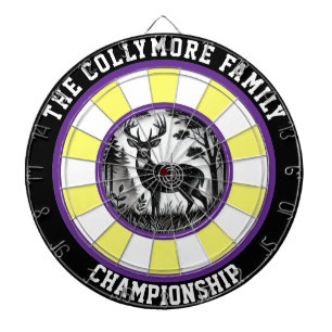 De Fléchettes Art Russe Cible Deer Forest