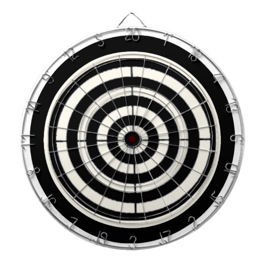 De Fléchettes Cible noire et blanche (Devant)