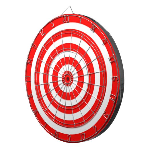 De Fléchettes Cible rouge et blanche (Devant droit)