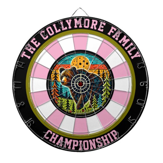 De Fléchettes Grizzly majestueux avec l'art cible (Devant)