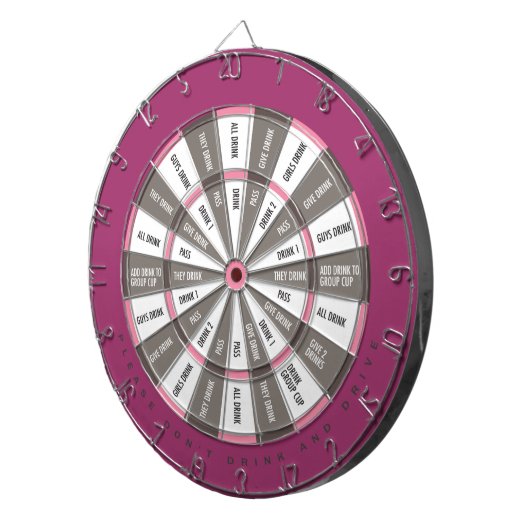 De Fléchettes Jeu potable dans le rose et le gris (Devant droit)