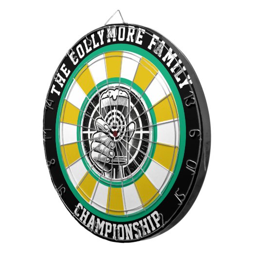 De Fléchettes Man Cave Beer Cible Design (Devant droit)