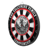 De Fléchettes Oeuvre rustique cerf et cible (Devant droit)