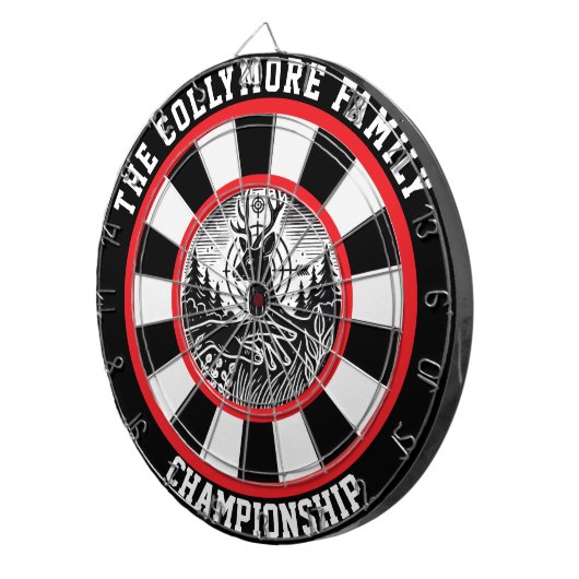 De Fléchettes Oeuvre rustique cerf et cible (Devant droit)