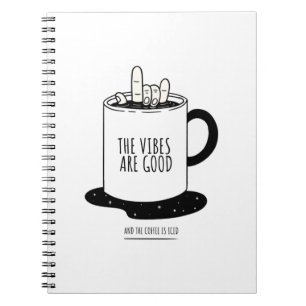 De flesjes zijn goed en de koffie is gelaagd notitieboek